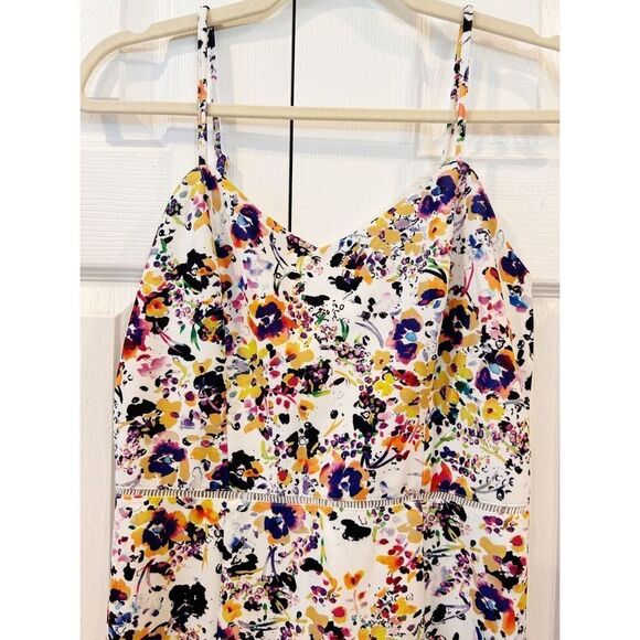 Betsey Johnson Ruffled Hem A Line Dress Floral Print Size 2 - Picture 4 of 8